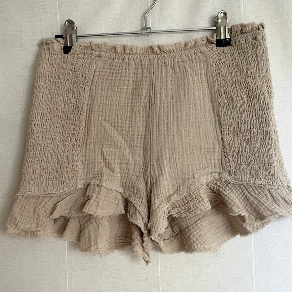POL Ruffled Cotton Shorts NWOT Med boho fairy western - Picture 3 of 5